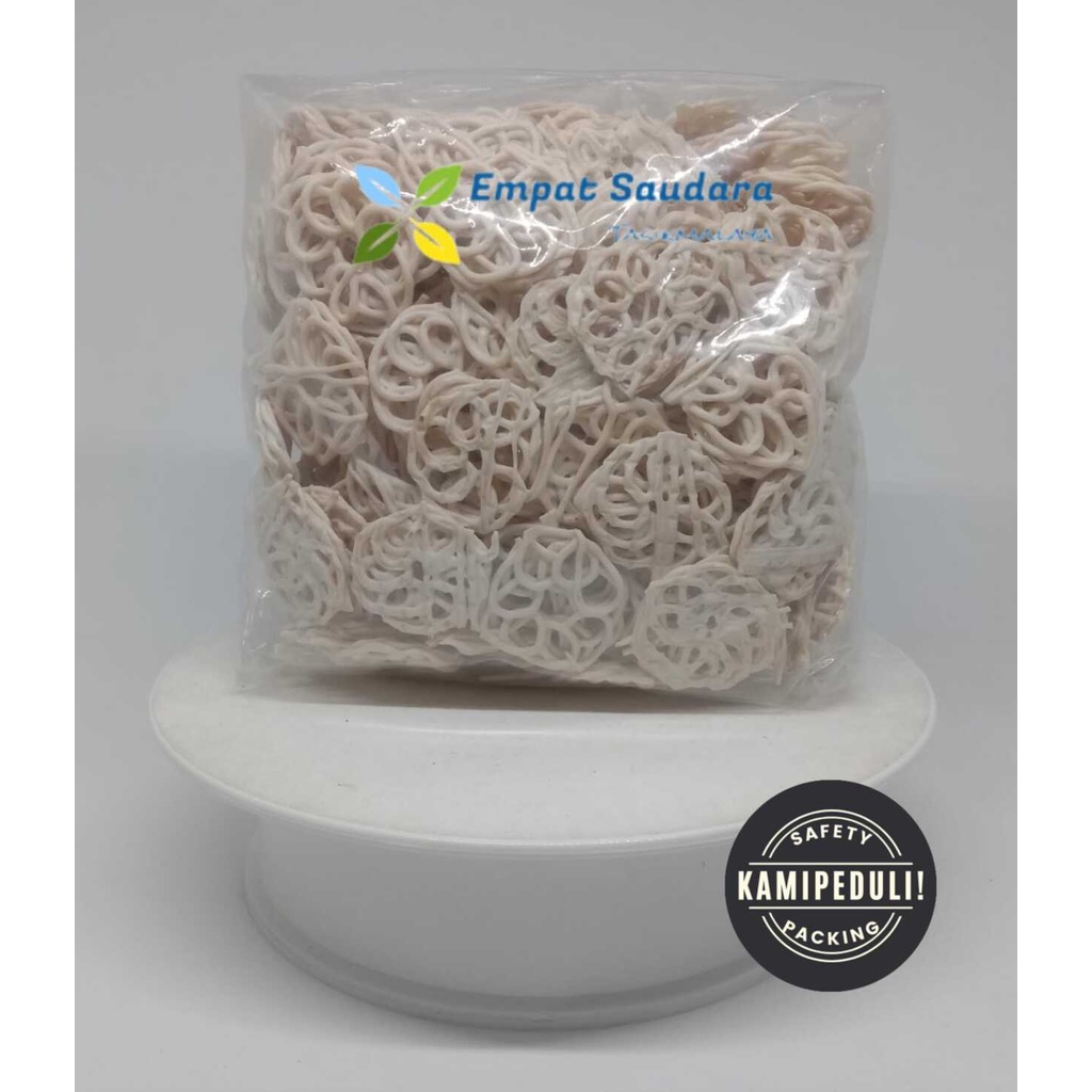 

KERUPUK KALENG / KERUPUK MAWAR PUTIH KECIL KEMASAN 500 GR