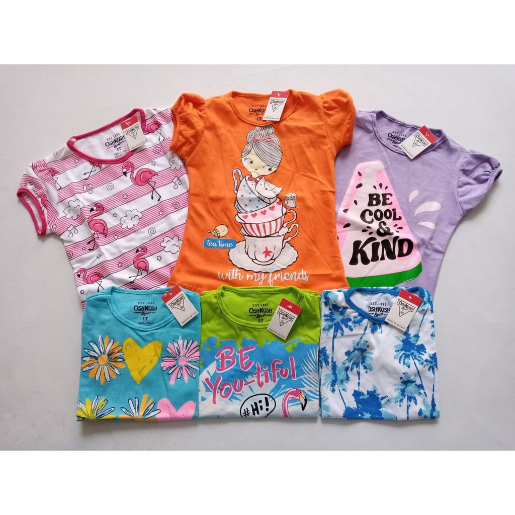 Kaos oskosh anak perempuan murah lucu-5
