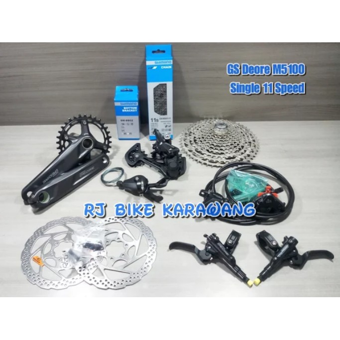 Groupset Shimano Deore M5100 Single 11 Speed 32T Sprocket 51T
