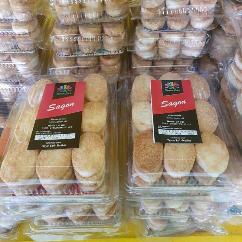 

Sagon Ketan Cap Taman Sari - Kue Sagon Kelapa - Oleh-Oleh Khas Madiun
