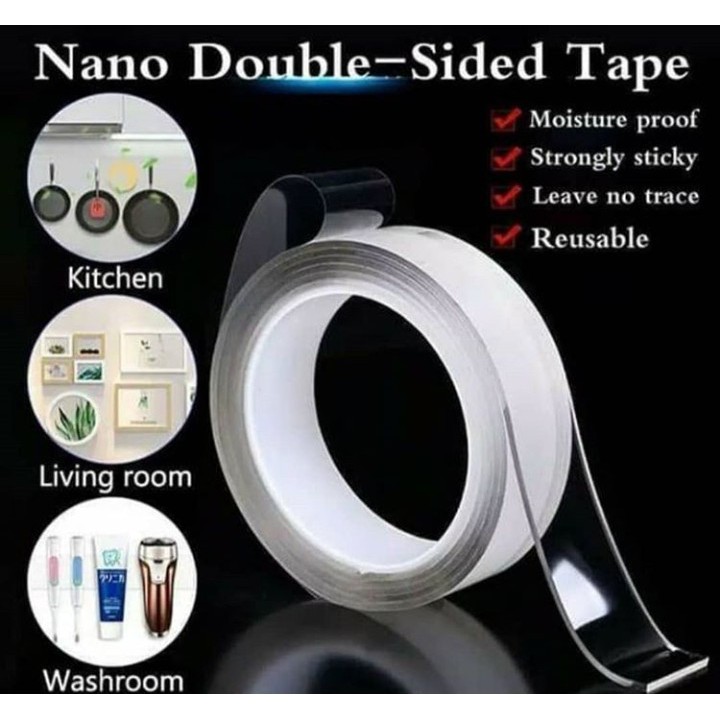 Double Tape Selotip Nano Magis 2 sisi yang serba guna dan kuat
