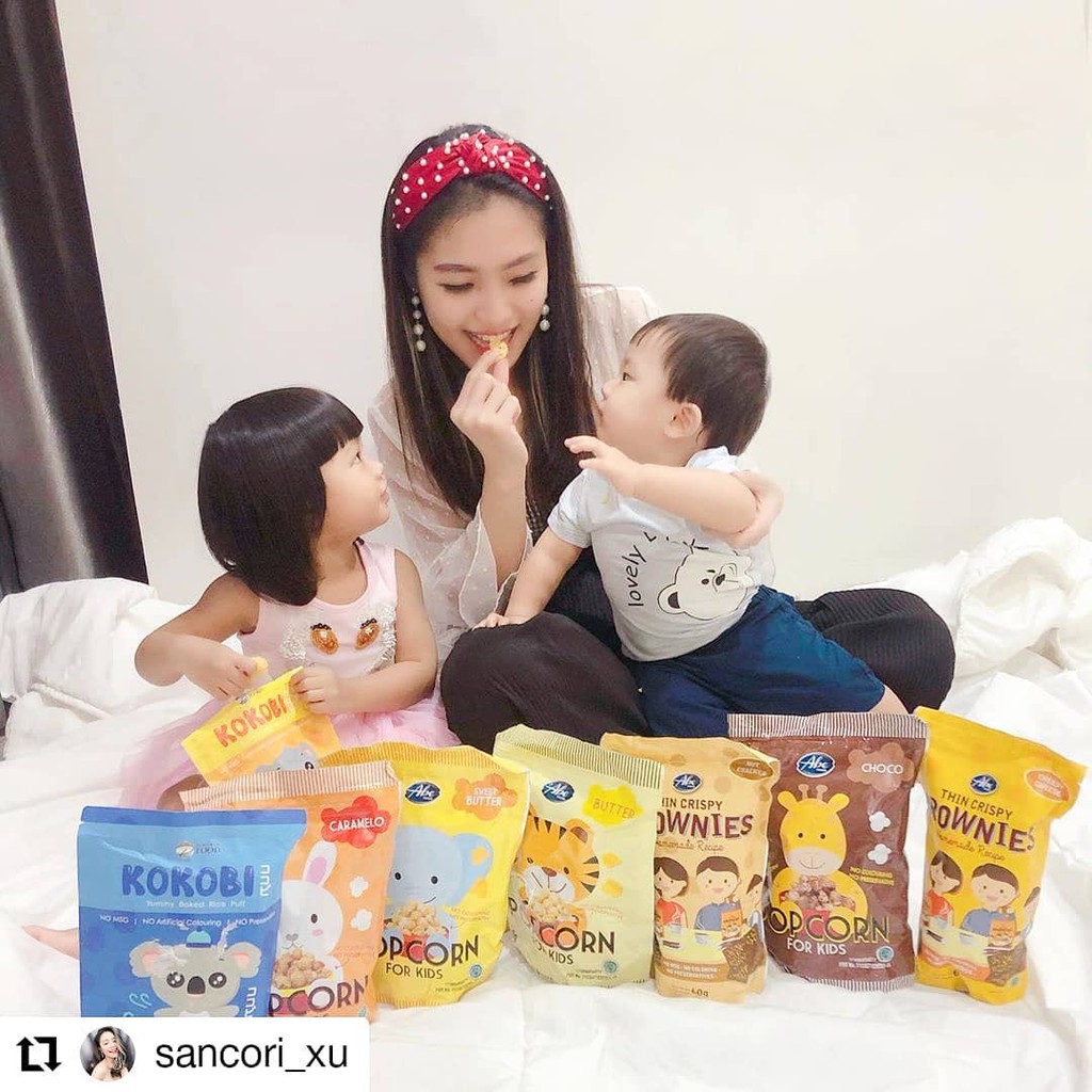 ABE FOOD POPCORN FOR KIDS SNACK ANAK | CEMILAN SEHAT JAGUNG CARAMEL GLUTEN FREE