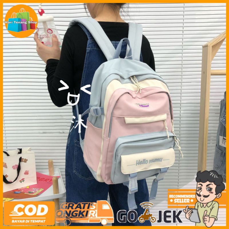 Tas Ransel Sekolah Anak Perempuan Backpack Anak Tas Anak Sekolah SD SMP SMA HT.001