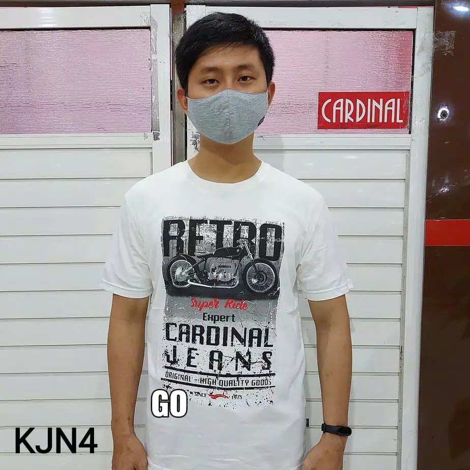 BB KJN CARDINAL JEANS KAOS T-Shirt Cowok Baju Cowok Kaos Cardinal Keren!!!