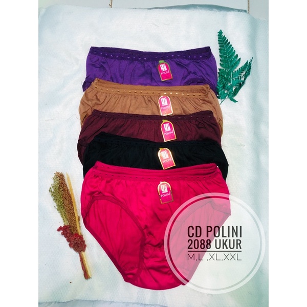 1 Lusin CD Polini Cewek 2088 Gelap Celana Dalam Perempuan