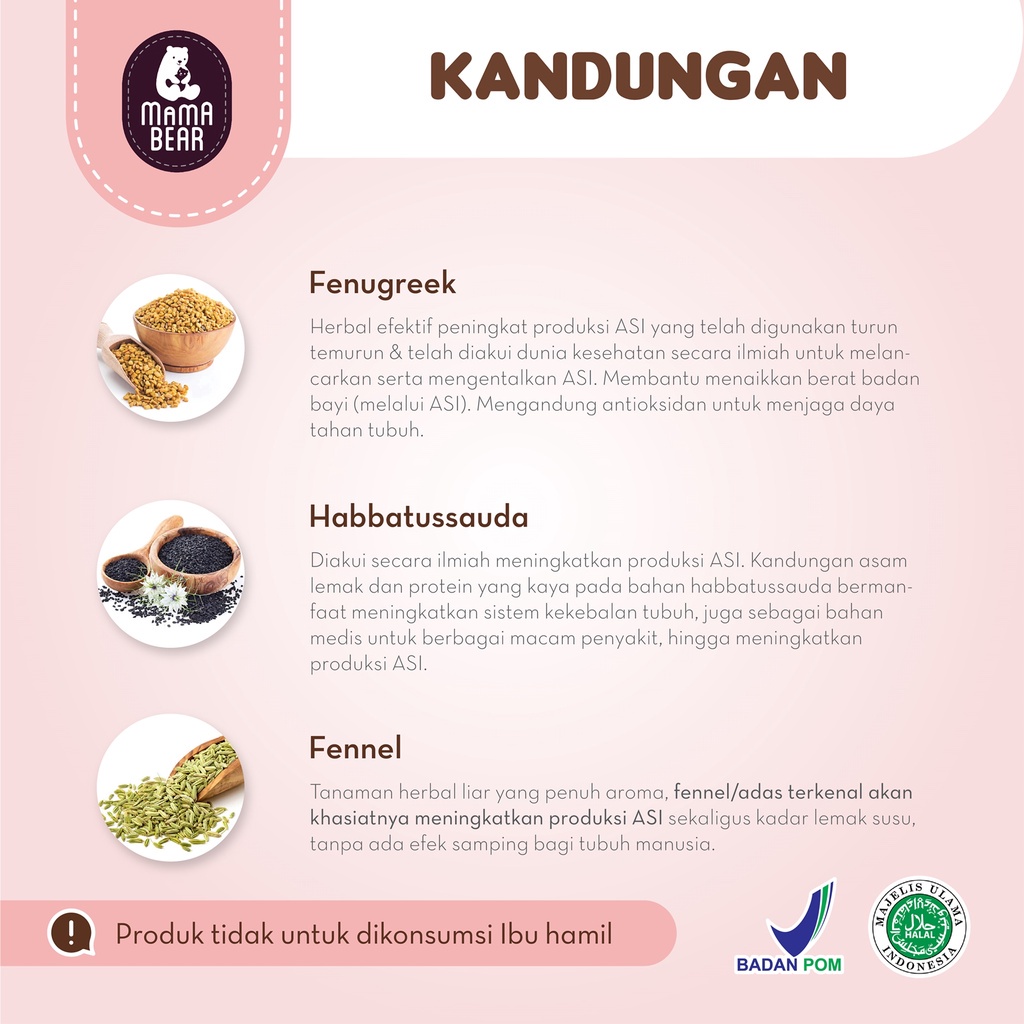 MamaBear Teh Pelancar ASI / ASI Booster Mama Bear