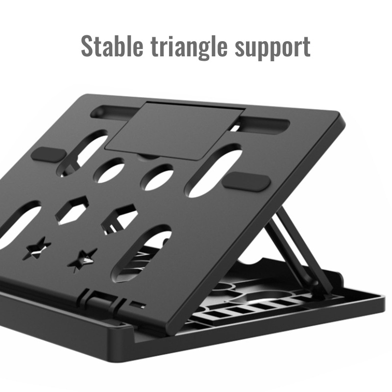 Vivi Stand Laptop Lipat Dapat Disesuaikan Non-slip Desktop Laptop Holder Notebook Stand Untuk w Phone Holder Bottom360° Swive