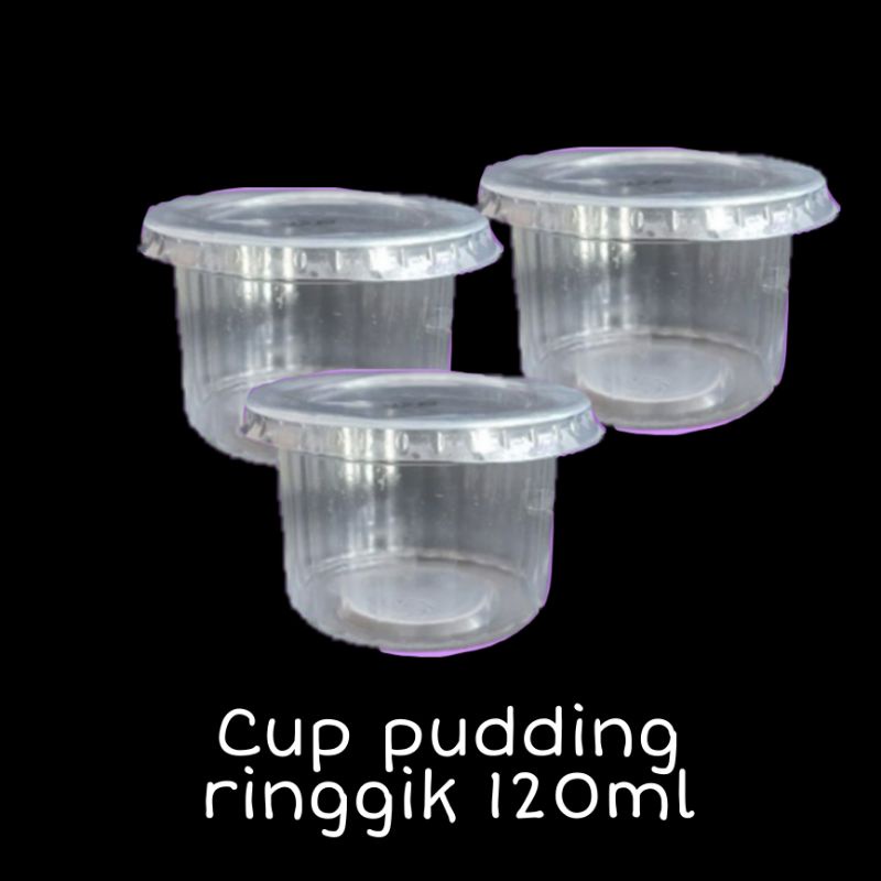 Cup Pudding / Gelas Jelly / Agar-Agar + tutup 120ml