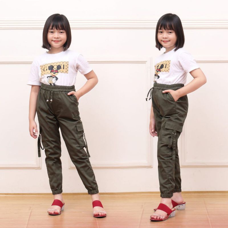 BAGGY PANTS JOGER PREMIUM ANAK TANGGUNG 11-13 THN/CELANA JOGER CATTON STRETCH