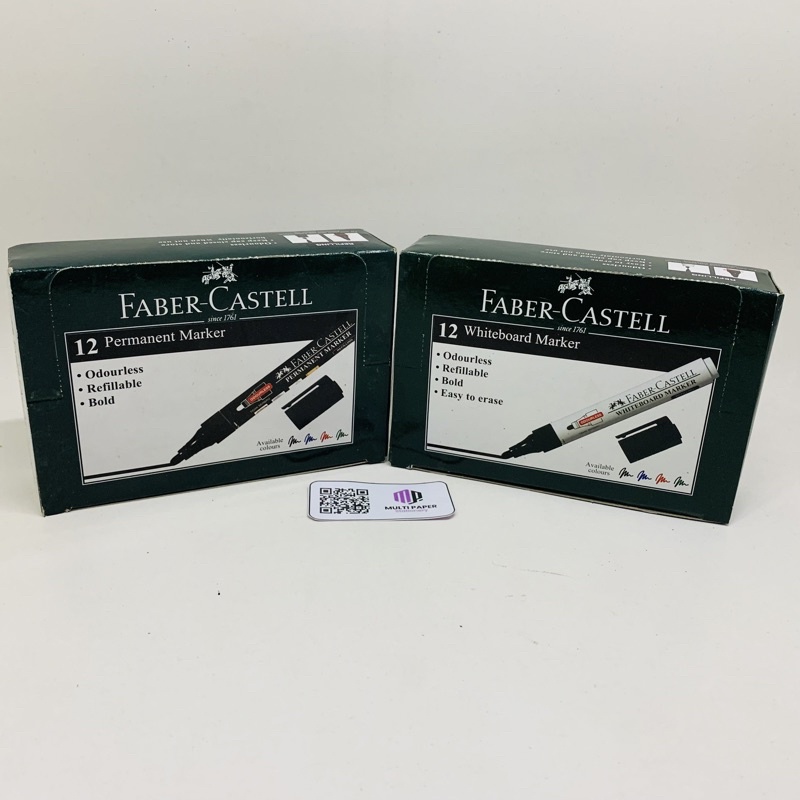 

Spidol FaberCastell Whiteboard Dan Permanent Lusinan