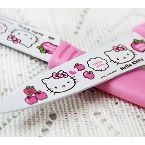 Pisau hello kitty &amp; Keramik Peeler Hello Kitty pisau buah Set