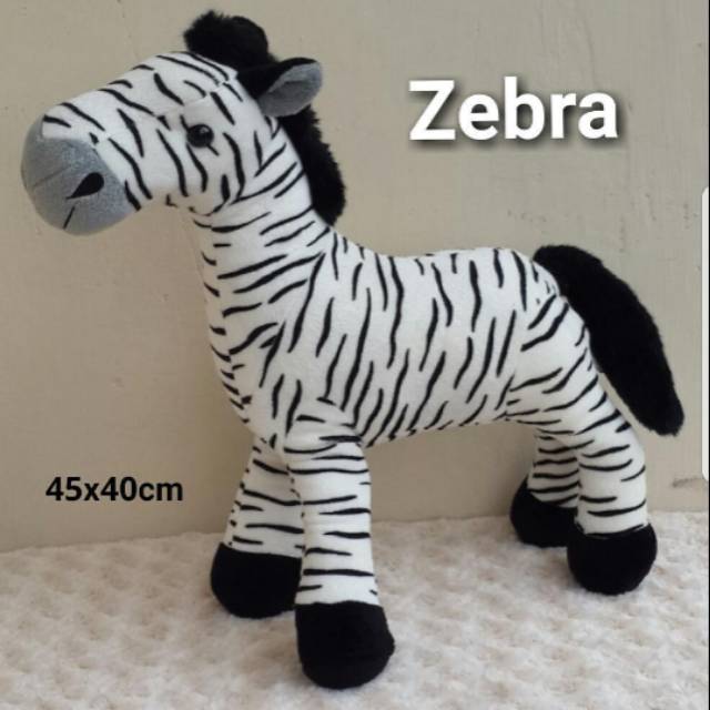 Standing real zebra large 18&quot;