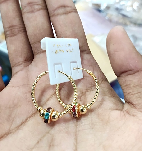 [tiara] anting wanitan / anting gipsi permata / replika emas / yaxiya / anting permata / anting