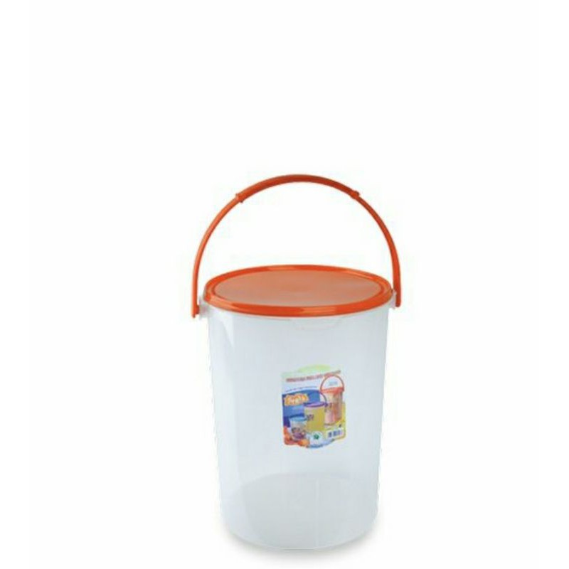 Aquarium Es Buah 27.5 Liter + Gayung Green Leaf 0157 / Toples Kerupuk Plastik / Rice Box Tempat Roti