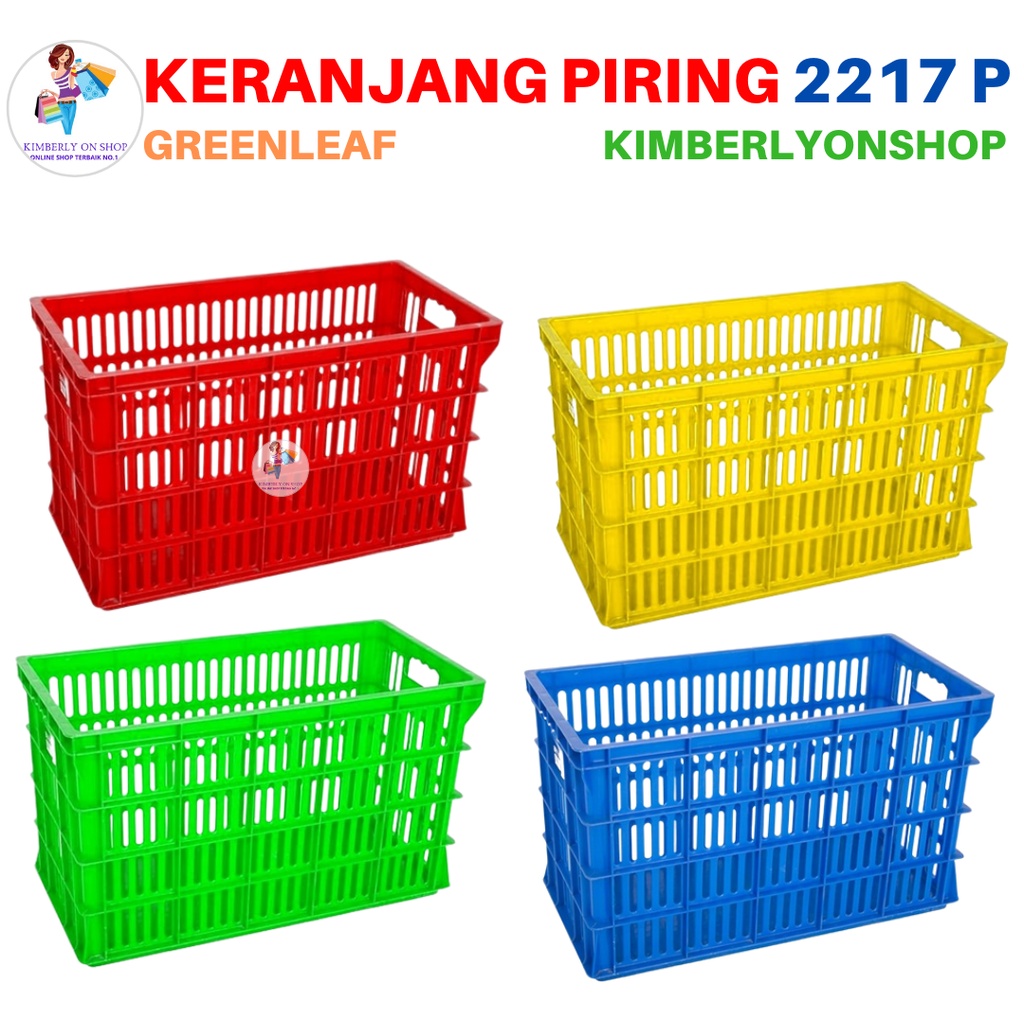 Keranjang Industri Container Keranjang Piring 10 Inch 2217 P Green Leaf