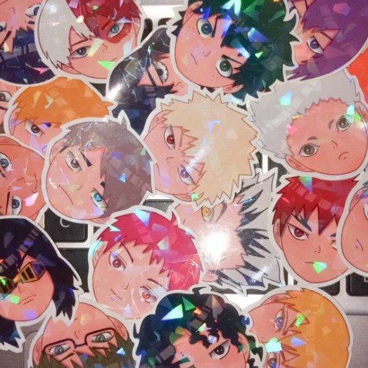 

HEYKOTAROU | Haikyuu, BNHA, Kuroko No Basket Sticker Hologram