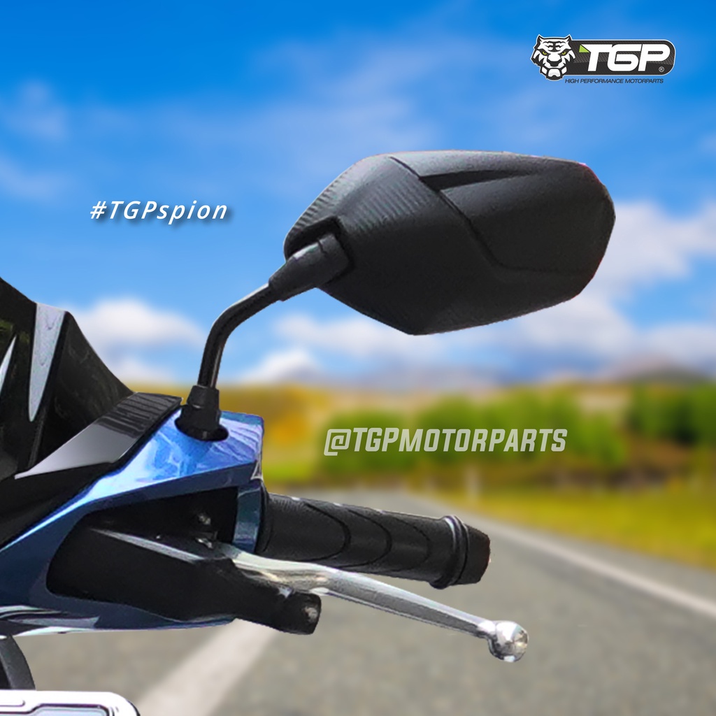 TGP Spion Delta Honda Beat - Vario - Bisa Untuk Semua Motor Honda - Motif Carbon Permanen - Kaca Cembung