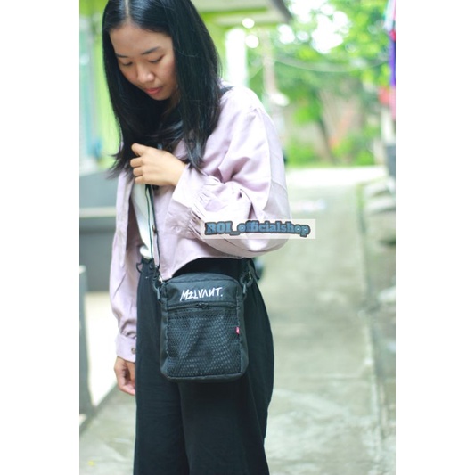 TAS SLEMPANG MINI BLACK - MELVANT COMPACT SHOULDER BAG