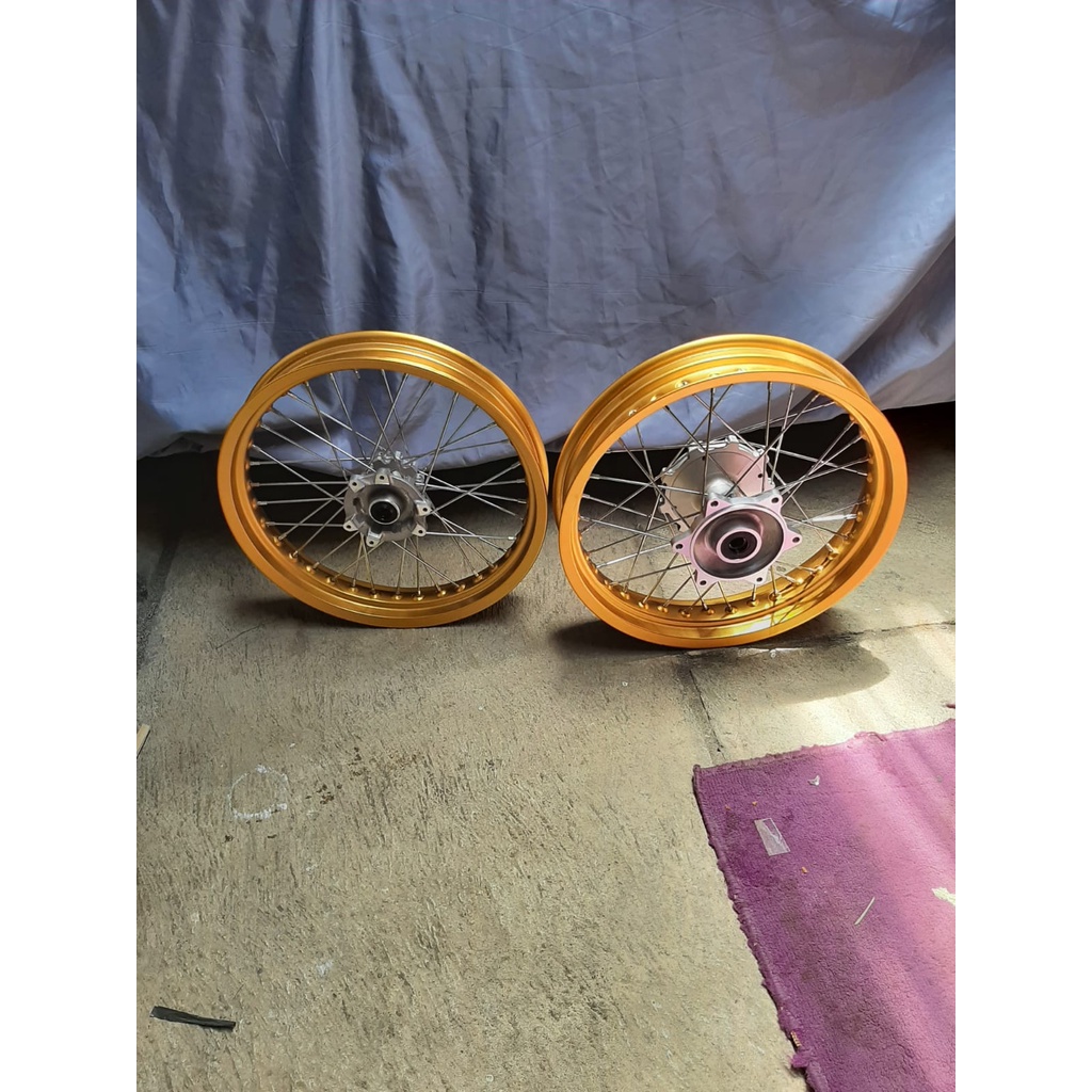 Velg Set SUPERMOTO CRF Tanpa Ban Ring 17 Velg Ukur 250/300