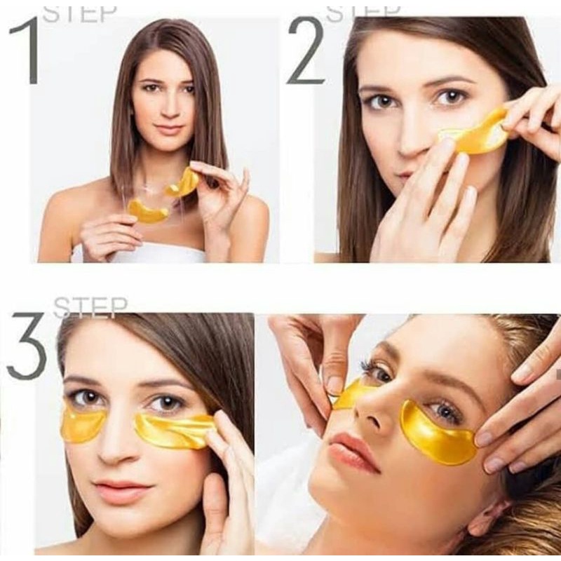 MASKER MATA - CRYSTAL COLLAGEN GOLD POWDER EYE MASK