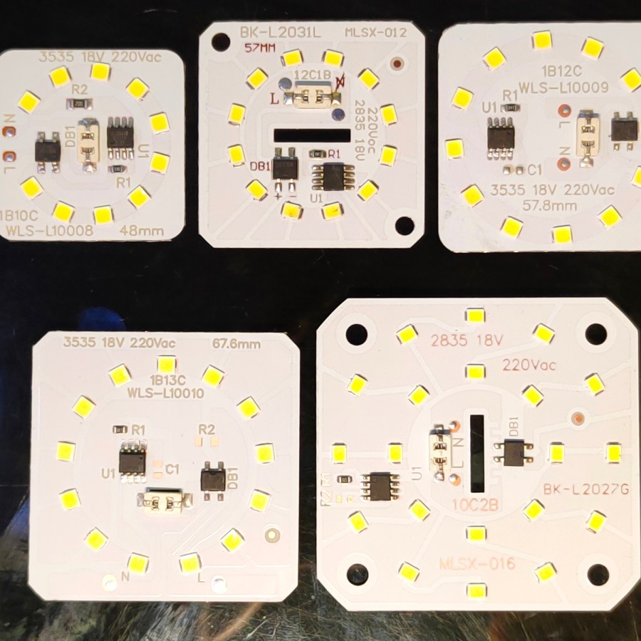 Jual PCB Lampu LED Hemat Energi 5W 7W 10W 12W 15W 20W Alminium Mesin