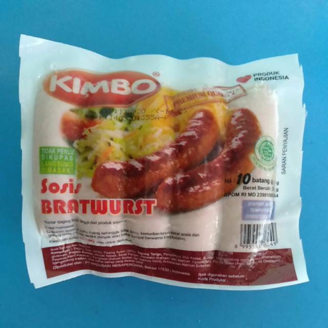 

Sosis Sapi Kimbo Bratwurst isi 10 rasa original