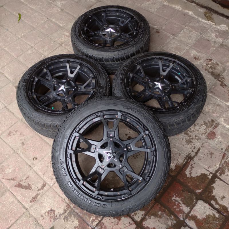 VELG SEKEN COPOTAN MOBIL PAJERO FORTUNE MODEL XD SERIES RING 20 + BAN 285 50 R20