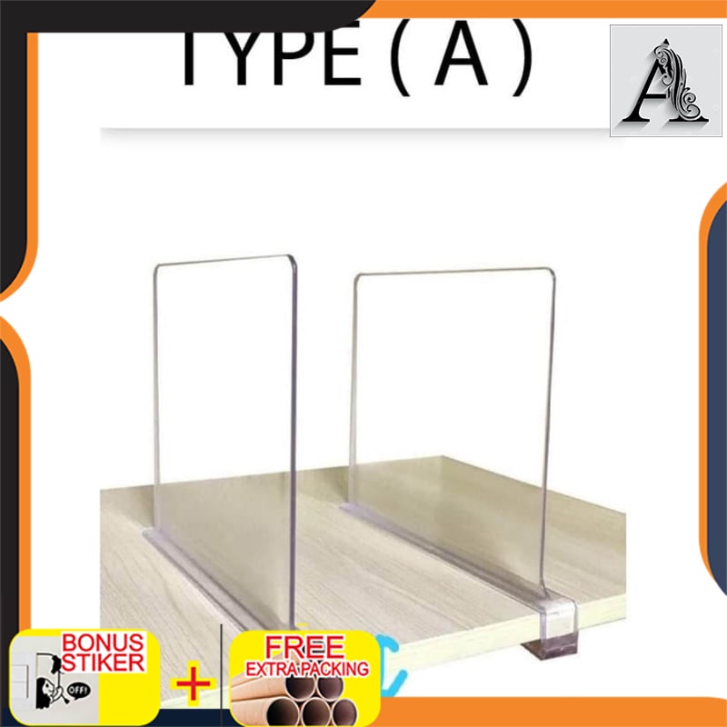 

Promo Akrilik pembatas meja/ ACRYLIC PARTISI Transparan Type A 5mm - 40cm x 60cm