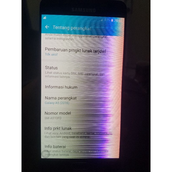 mesin samsung a5 2016 a510 normal tested