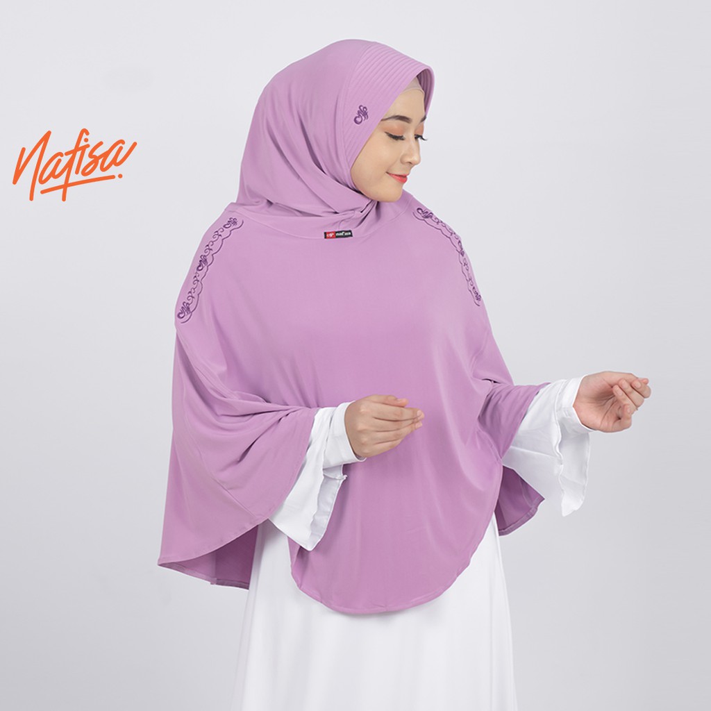 Hijab Instan - Nafisa Monika - Jilbab Bordir Jumbo