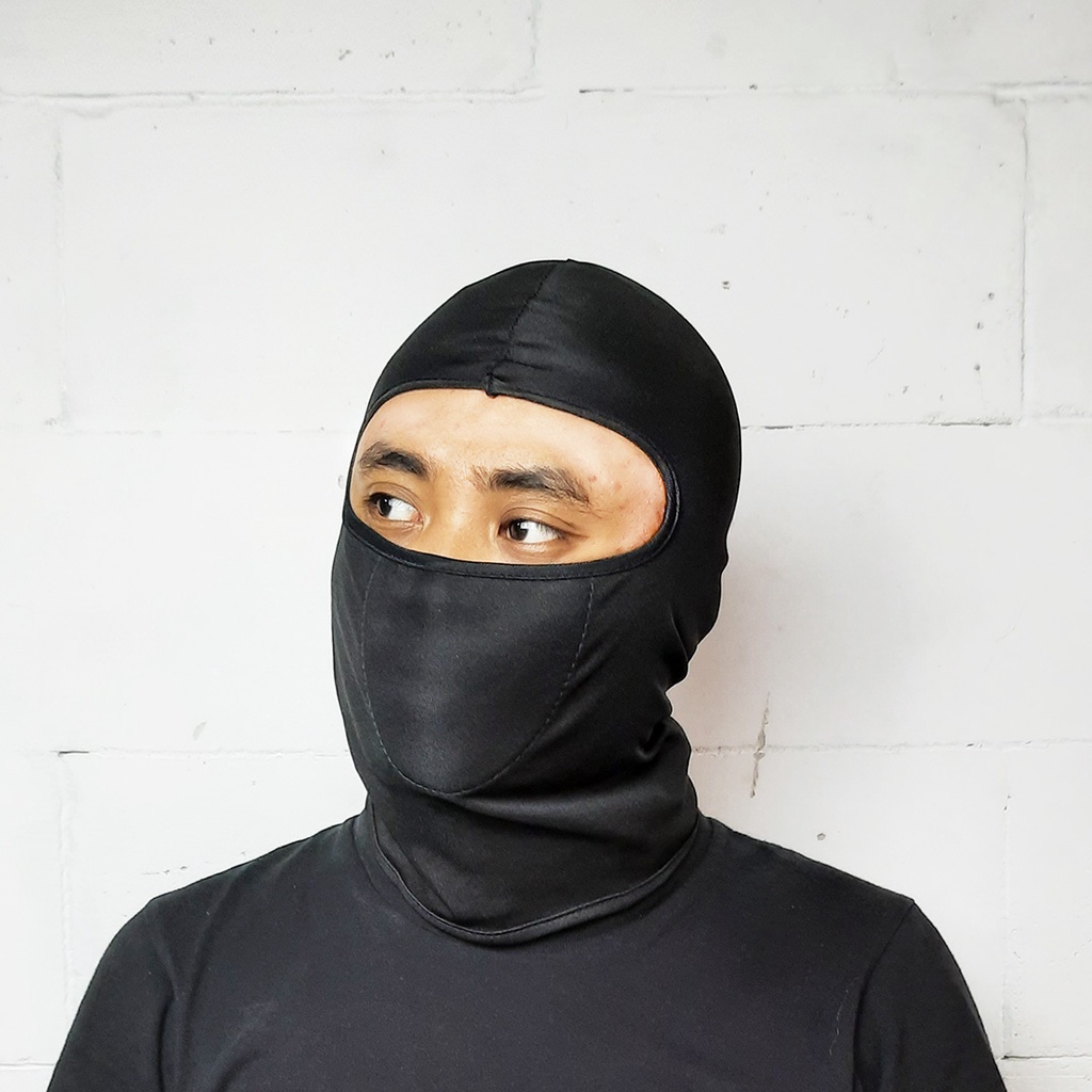 Masker Ninja Full Face Polos / Masker Ninja Balaclava Full / Masker Penutup Muka Polos Murah / Masker Berkendara