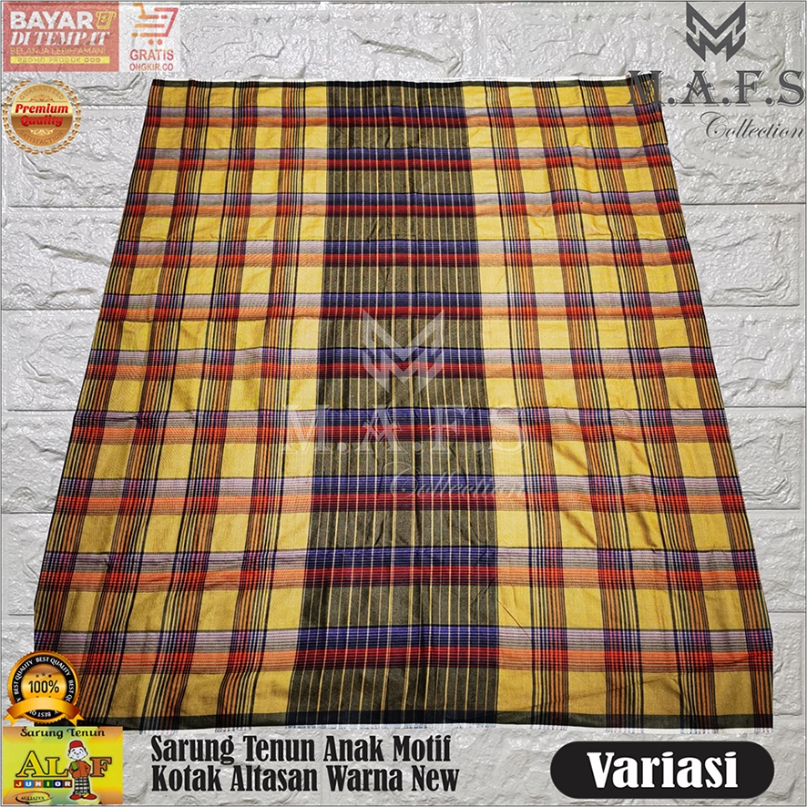 SARUNG ANAK GROSIR SARUNG ANAK ALIF MOTIF KOTAK FULL WARNA