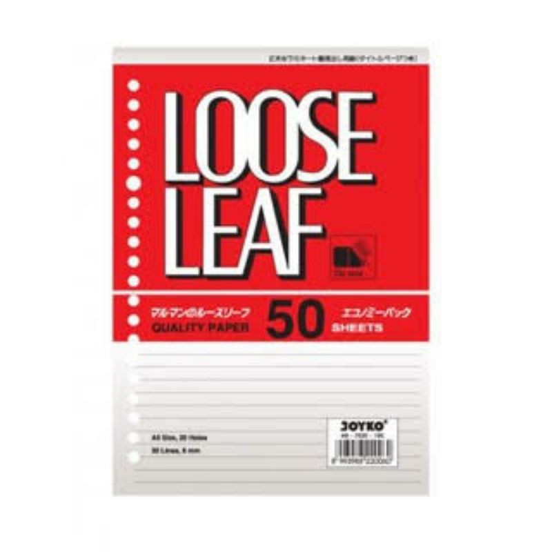 

Isi Kertas Binder /file/ Loose leaf B5-7026 isi 50/100