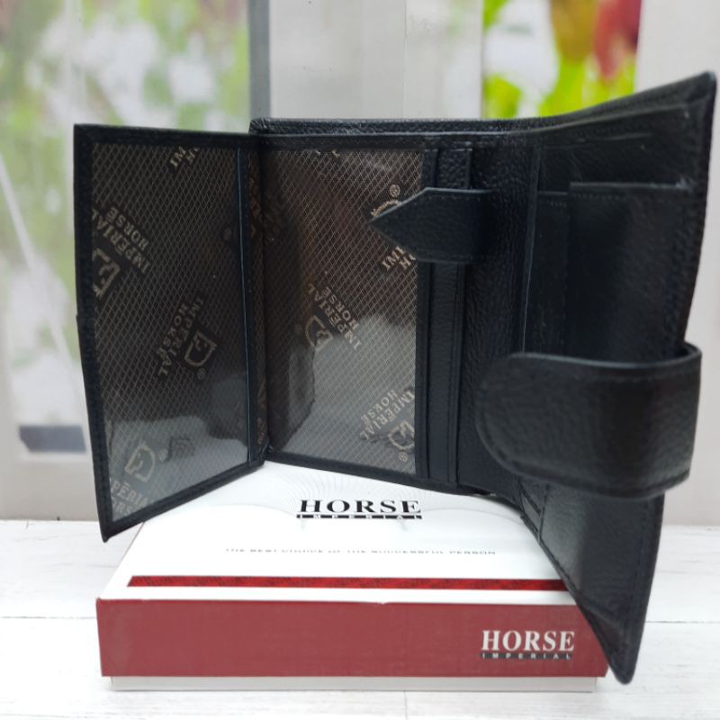 DOMPET PRIA WANITA KULIT IMPERIAL HORSE KANCING UKURAN SEDANG