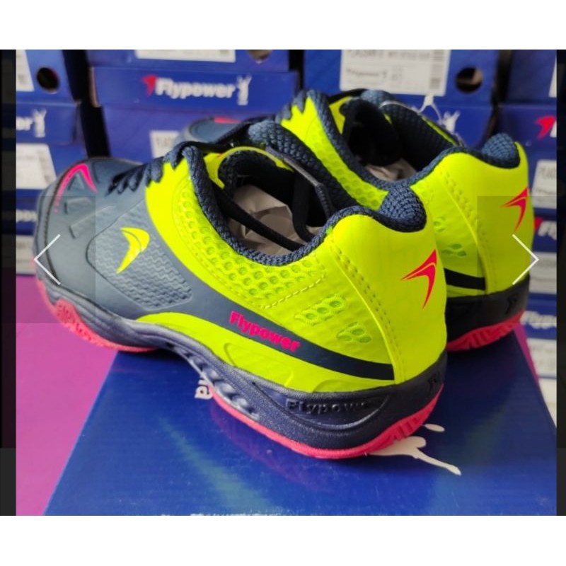 Rp389.500Sepatu Badminton Anak Flypower Losari 03 Junior Biru - Navy Citrus size 34