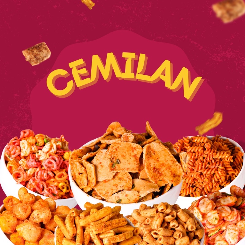 

[CEMILAN] Keripik Cemilan Pedas Basreng Seblak Pangsit Makaroni Gelung Pedas MURAH