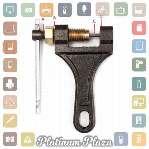 ROBESBON Pemotong Rantai Sepeda Motor Chain Breaker 420 428 530 - HF99268 - Black`18LS1C-