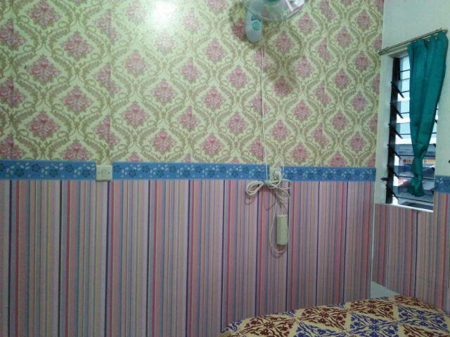 S017ls Wallpaper Sticker Ku Garis Pink 45cm X9-10m Wallpaper Dinding