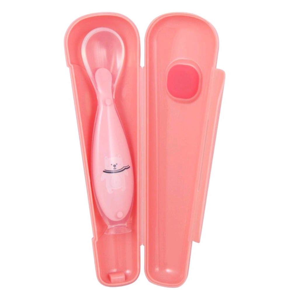 BABYQLO SILICONE BABY SPOON BQ SP 8003 / SENDOK MAKAN BAYI