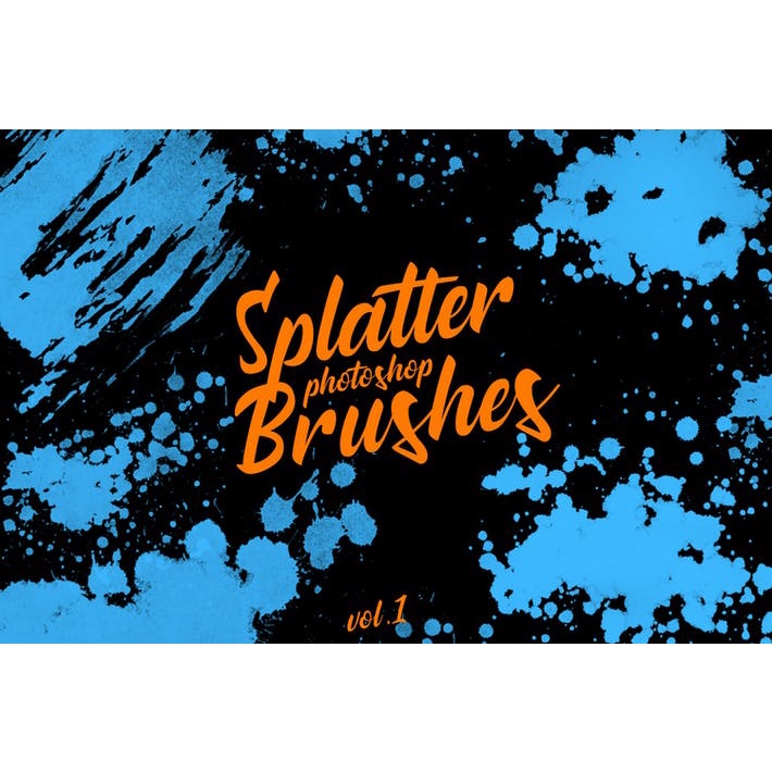 Splatter Stamp Photoshop Brushes Vol 1