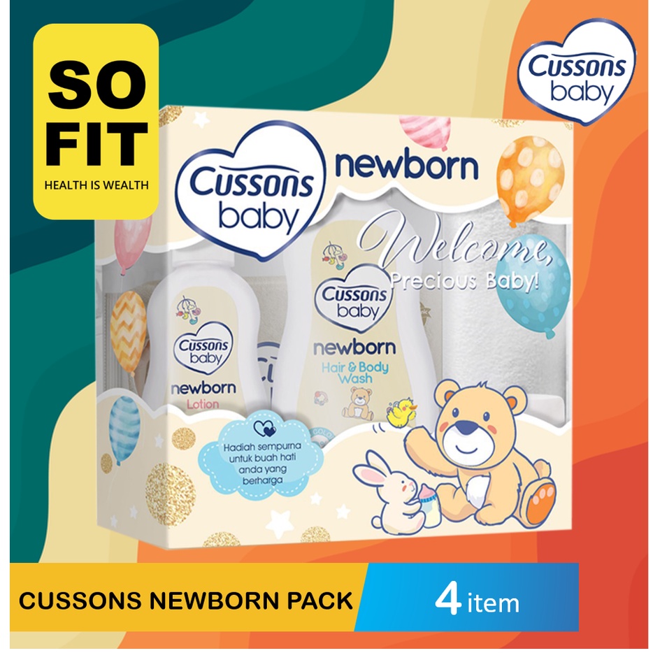 CUSSONS NEW BORN Baby Care / Newborn / Baby Lotion / Hair &amp; Body Wash 2in1 / Newborn Wipes / Newborn Pack  Gift Set / Bbay Cream