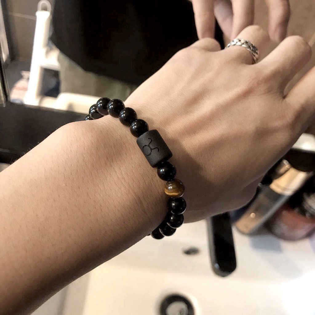 Gelang Obsidian Gaya Retro Untuk Pria Dan Wanita