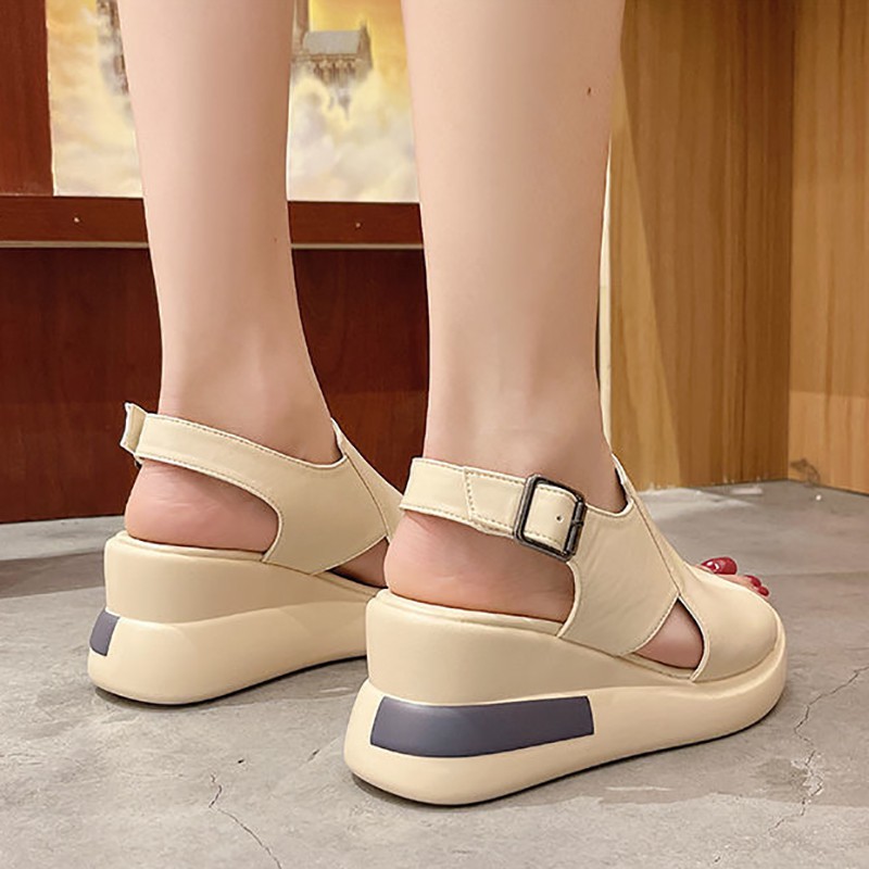 Sepatu Sandal Wanita Tinggi Import Sandals Wedges Cewek Original Harga Terjangkau Nyaman Dipakai Ringan