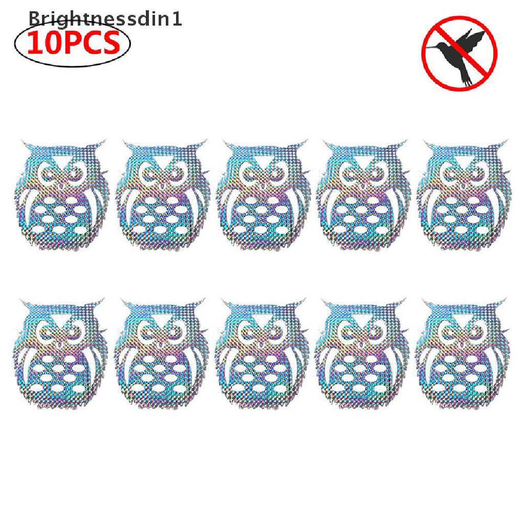 10pcs Laser Gantung Pengusir Burung Hantu Model Reflektif 1 In 1 Untuk Taman