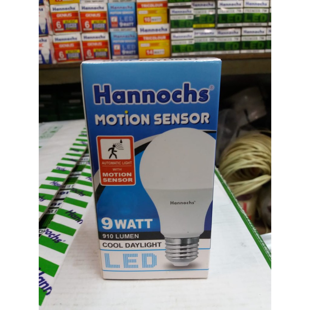 Hannochs Motion Sensor 9Watt Putih