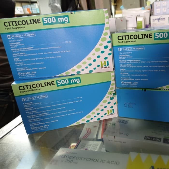 citicoline. 500 mg hj box 100 kaplet