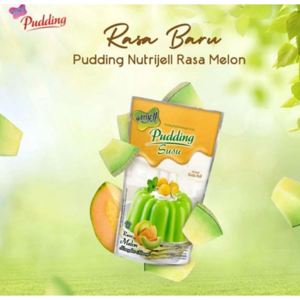 Nutrijell Pudding Susu Rasa Melon 145gr Honeydew Flavour Puding