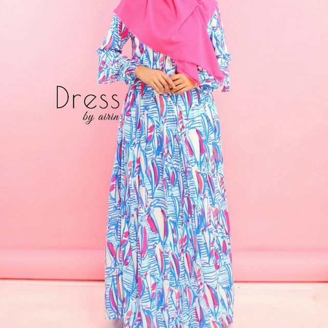 Amiirah Dress Rayon Blue by DBA (Dress By Airin) NWT