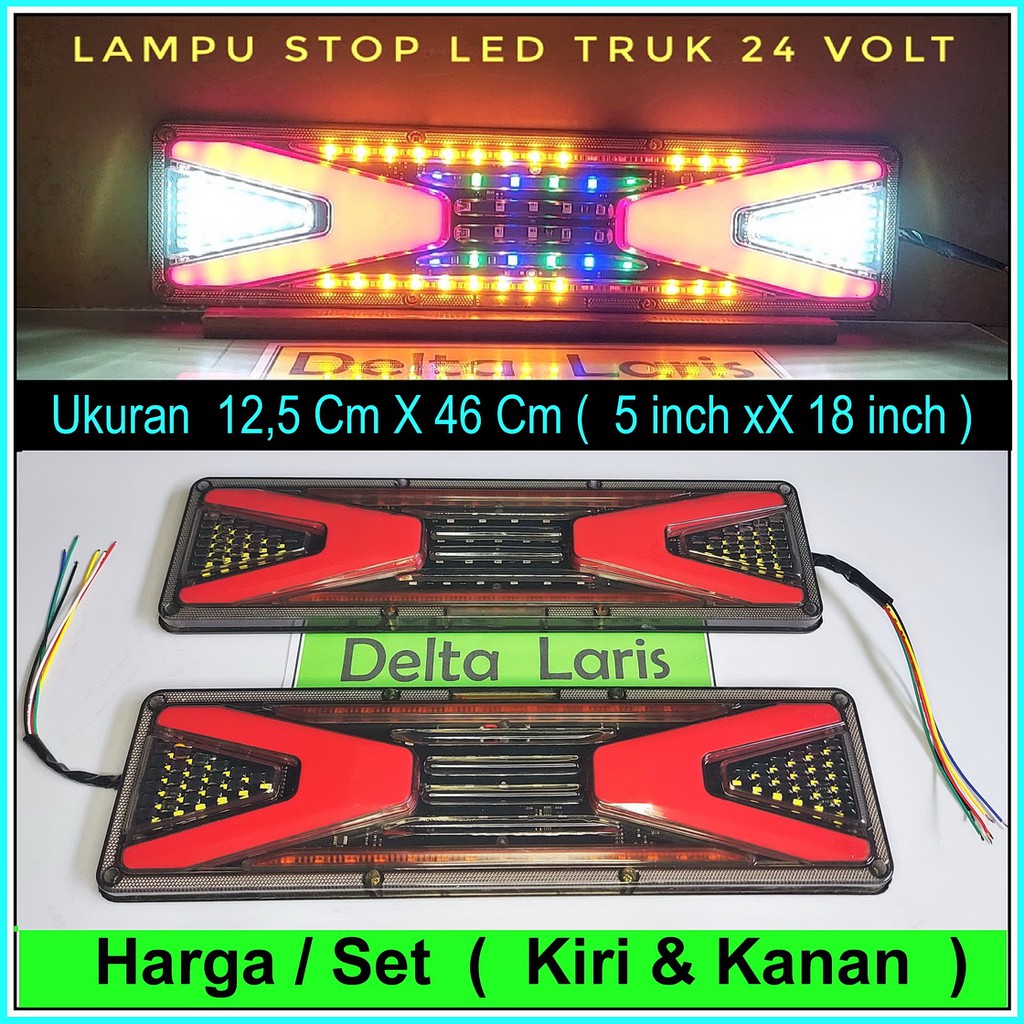 Lampu Stop LED Truk Taillight Truck V Transformer 24 Volt Tronton Fuso