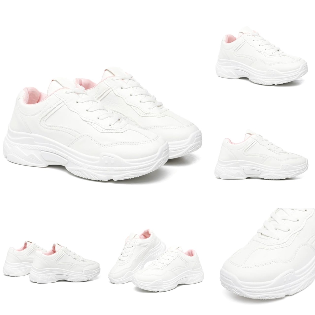 PVN Jimin Sepatu Sneakers Wanita Sport Shoes 512 White-6